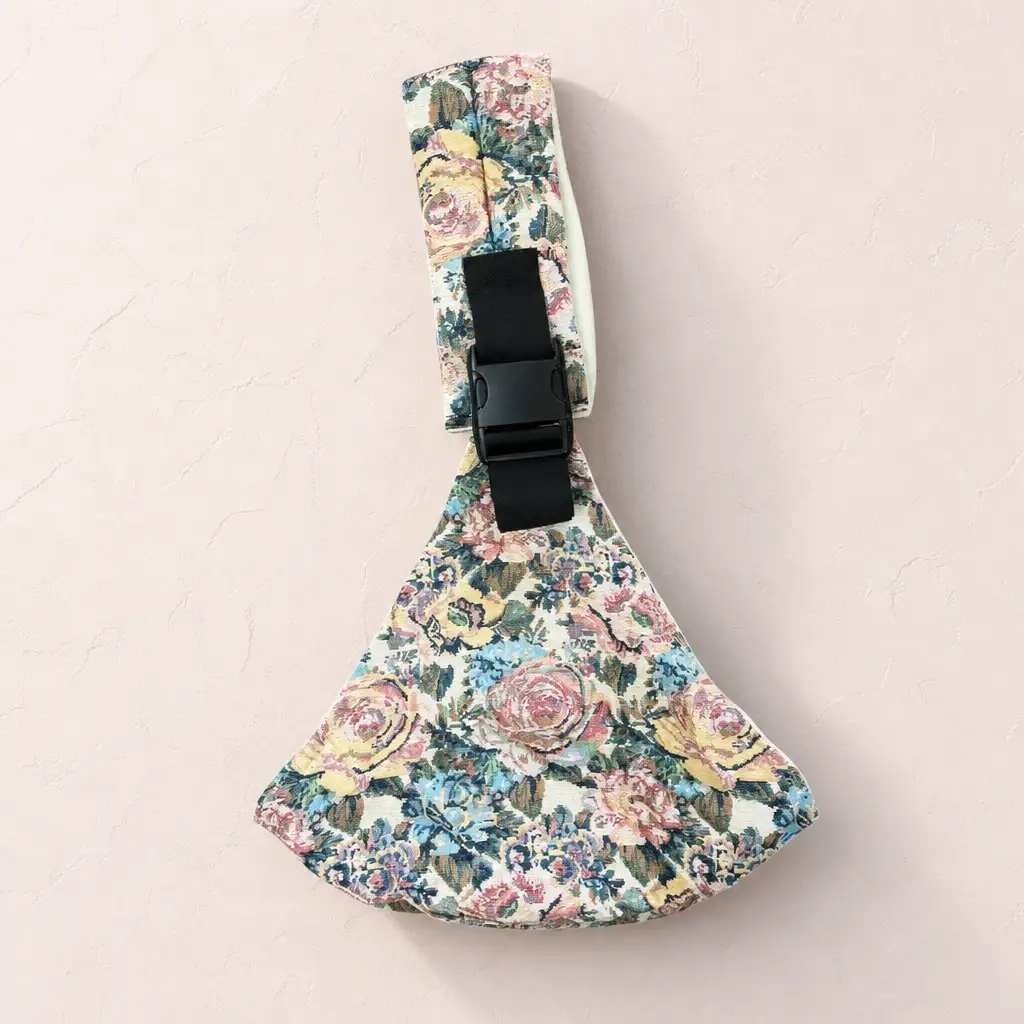 Porte-bébé de hanche Billie & Bo Floral, vue de face