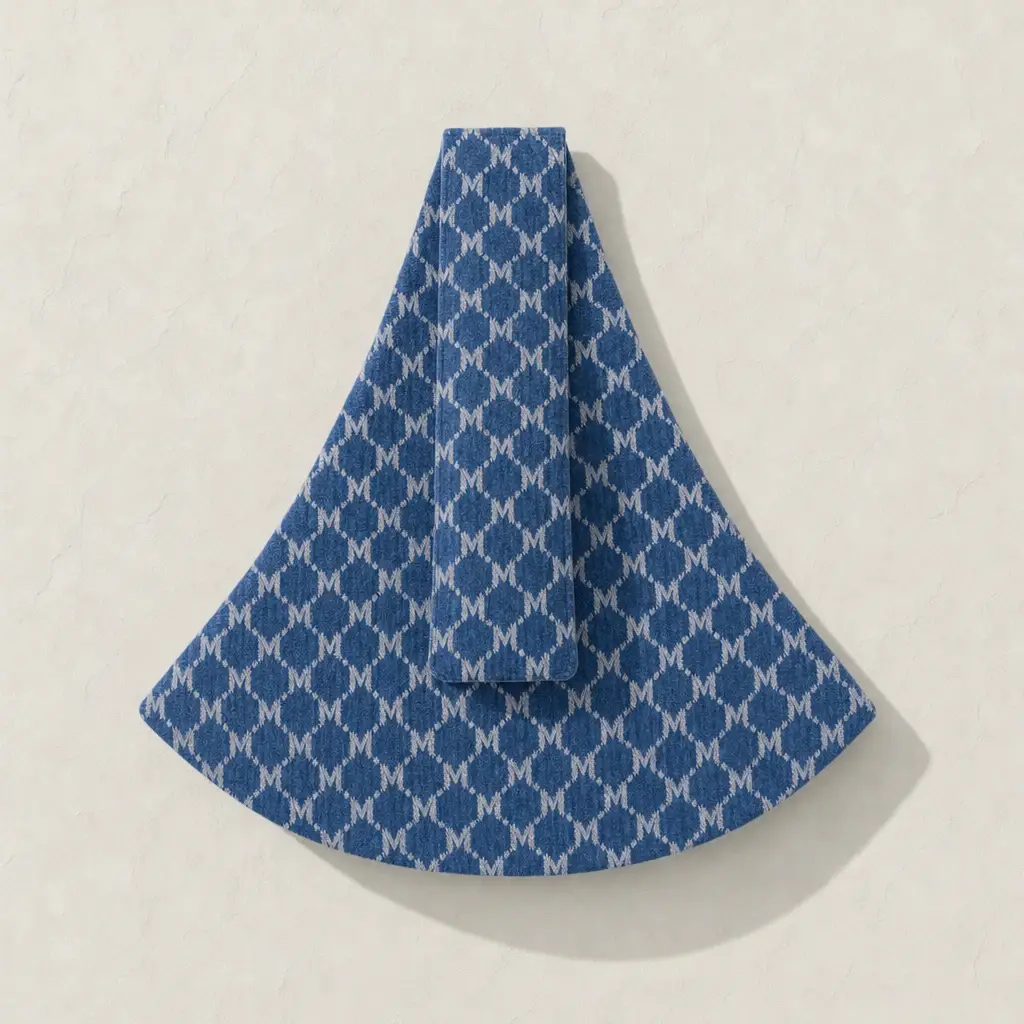 Porte-bébé de hanche Billie & Bo Jean bleu, vue de face