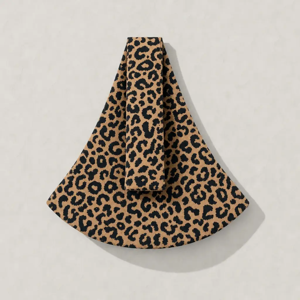 Porte-bébé de hanche Billie & Bo Léopard brun, vue de face