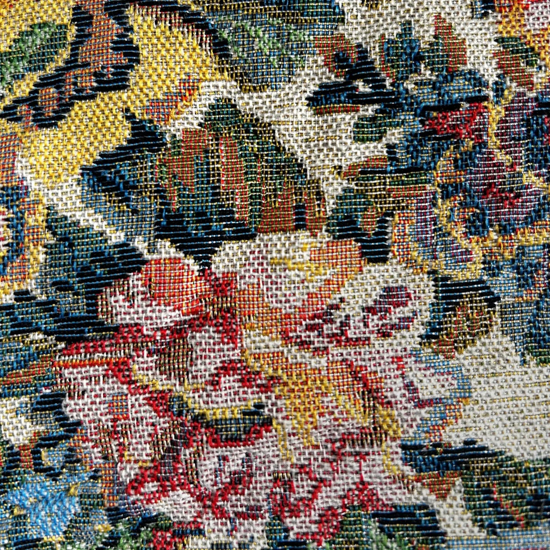 Tissu floral du porte-bébé de hanche Billie & Bo, vu de près